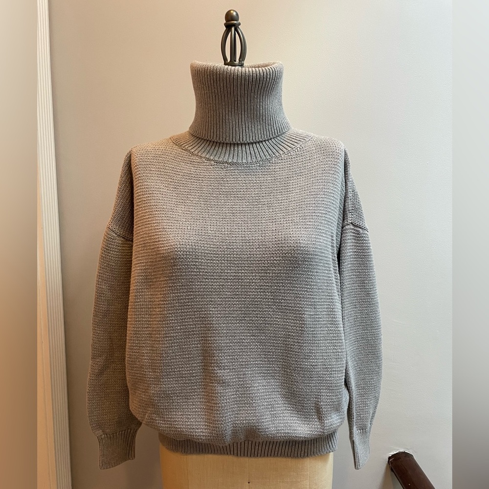 Emerson Fry Carolyn Turtleneck Sweater Light Grey